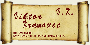 Viktor Kramović vizit kartica